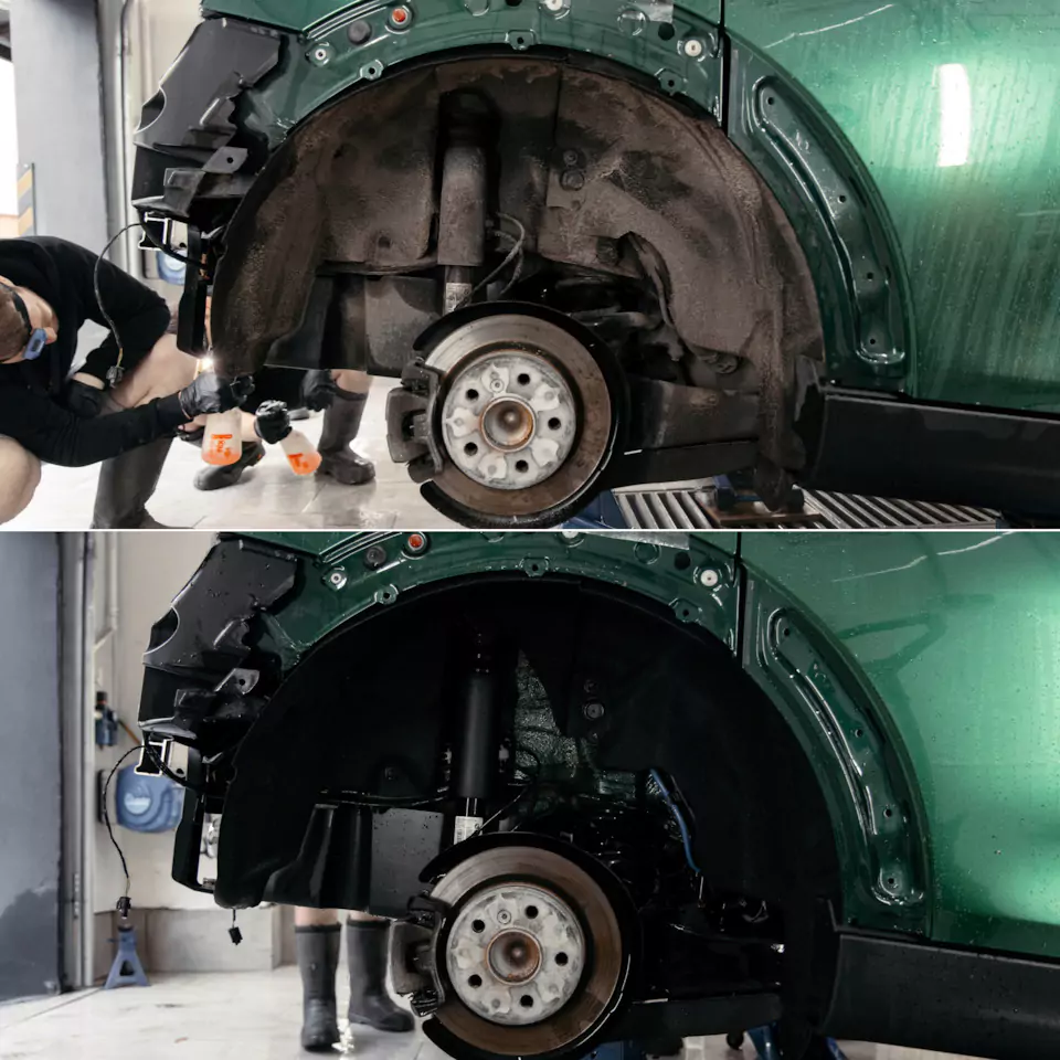Оклеили Mini Cooper цветным полиуретаном, заменили хромированные детали, окрасили диски и суппорта, выполнили комплекс детейлинг-услуг и техническое обслуживание